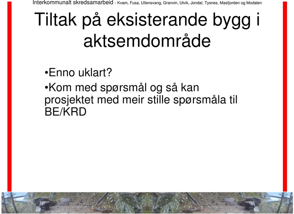 så kan prosjektet med