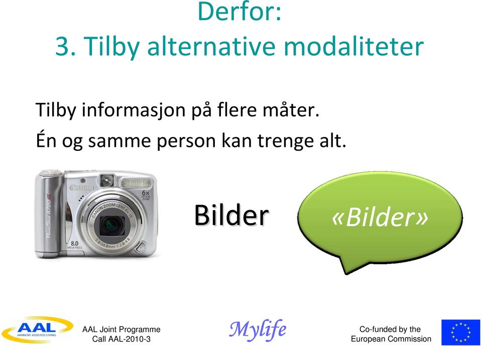 Tilby informasjon på flere