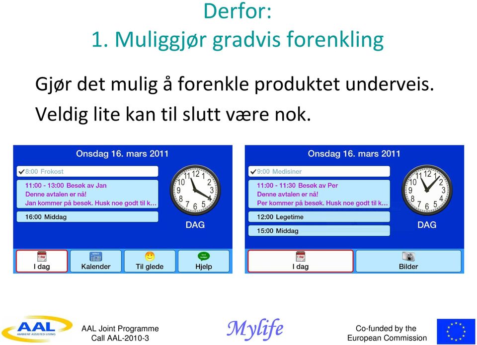 Gjør det mulig å forenkle