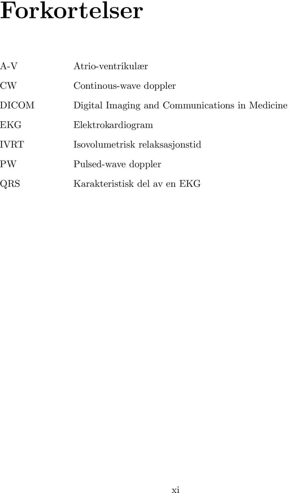 and Communications in Medicine Elektrokardiogram