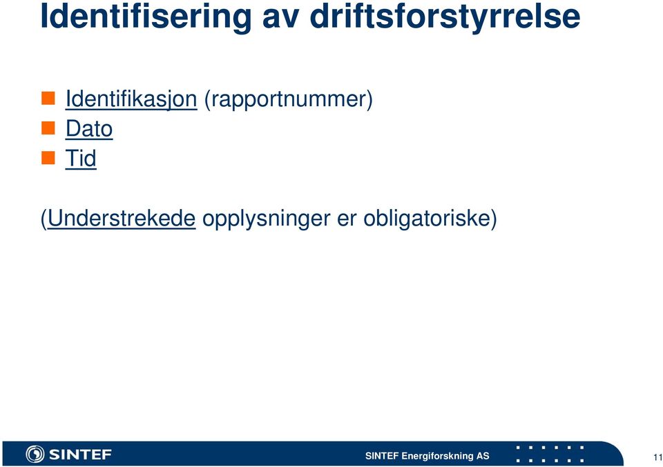 Identifikasjon (rapportnummer)