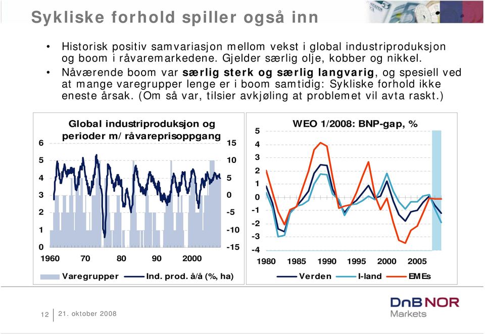 Nåværende boom var særlig sterk og særlig langvarig, og spesiell ved at mange varegrupper lenge er i boom samtidig: Sykliske forhold ikke eneste årsak.