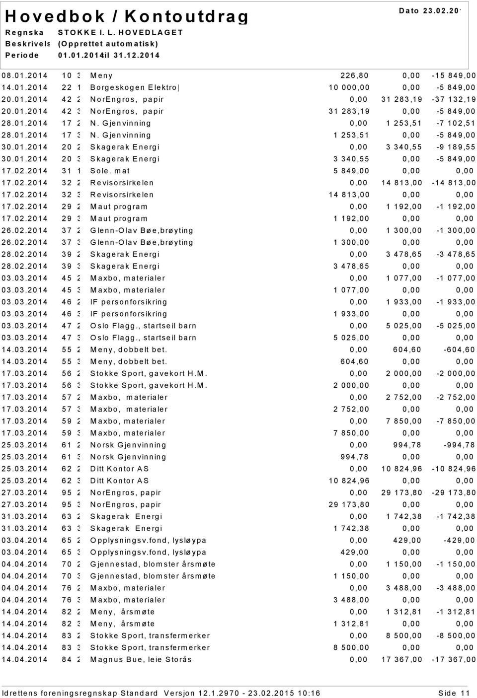 mat 5 849,00 17.02.2014 32 2 Revisorsirkelen 14 813,00-14 813,00 17.02.2014 32 3 Revisorsirkelen 14 813,00 17.02.2014 29 2 Maut program 1 192,00-1 192,00 17.02.2014 29 3 Maut program 1 192,00 26.02.2014 37 2 Glenn-Olav Bøe,brøyting 1 30-1 30 26.