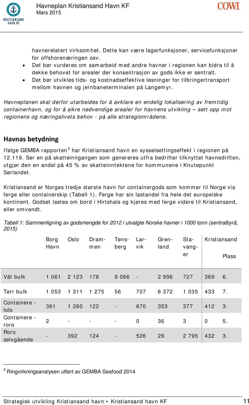 Det bør utvikles tids- og kostnadseffektive løsninger for tilbringertransport mellom havnen og jernbaneterminalen på Langemyr.