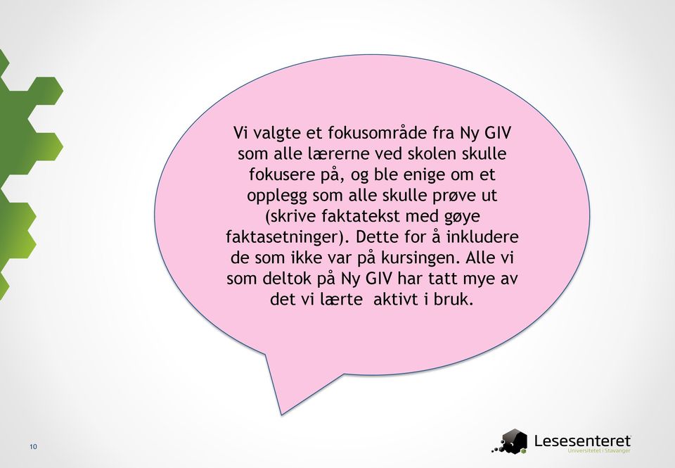 faktatekst med gøye faktasetninger).