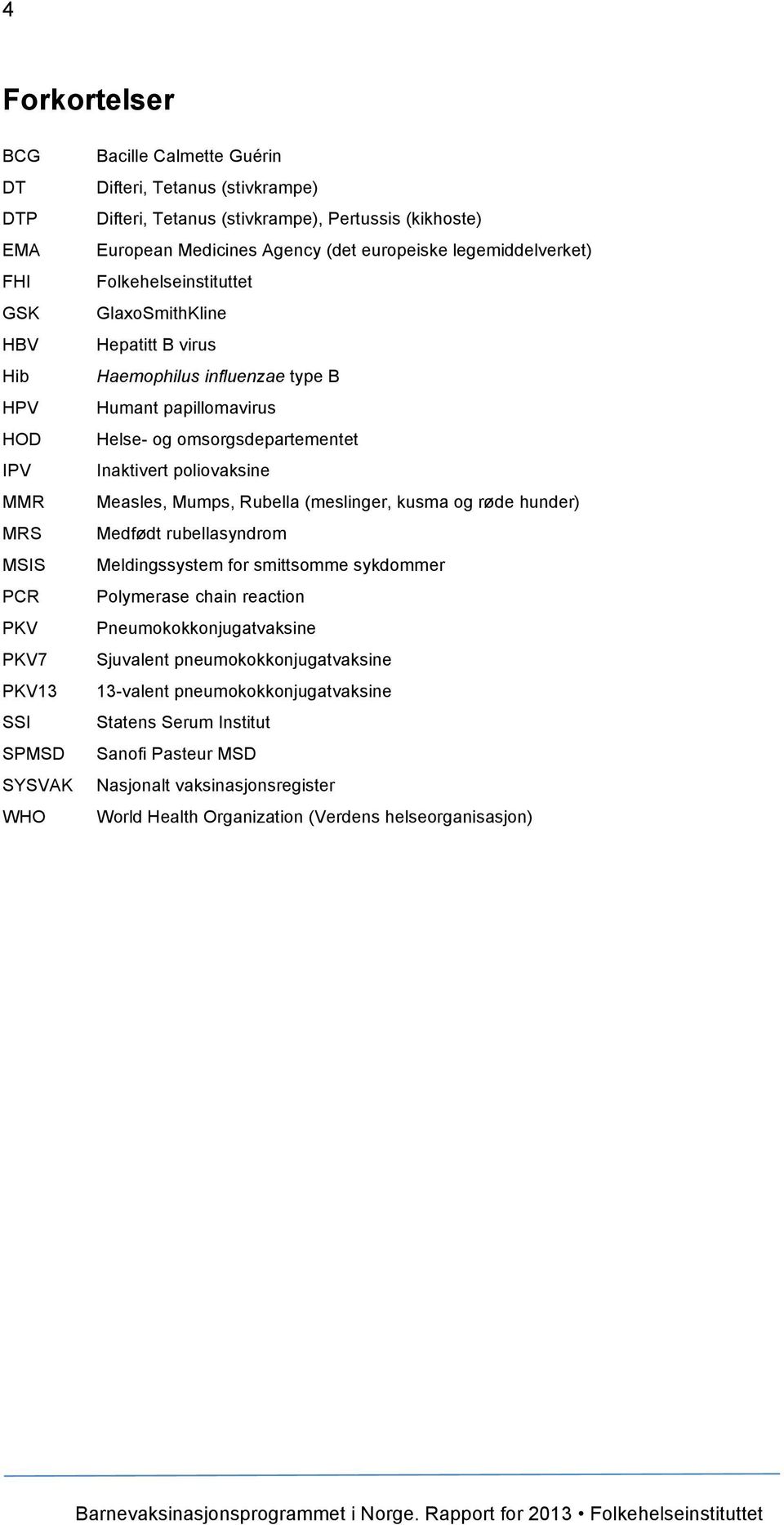 omsorgsdepartementet Inaktivert poliovaksine Measles, Mumps, Rubella (meslinger, kusma og røde hunder) Medfødt rubellasyndrom Meldingssystem for smittsomme sykdommer Polymerase chain reaction