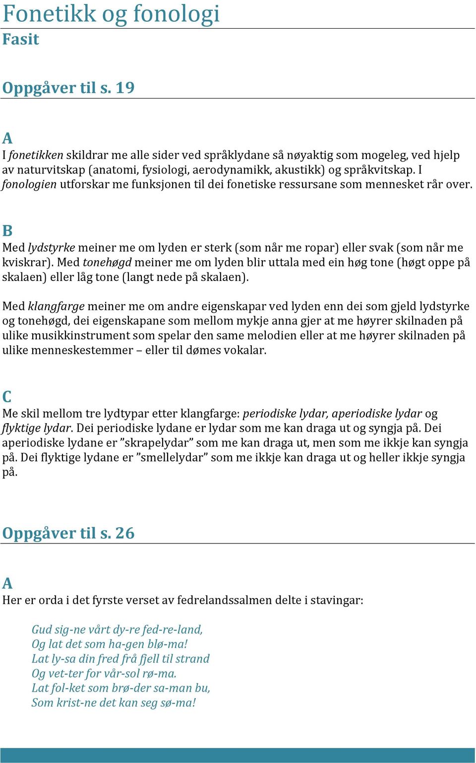 I fonologien utforskar me funksjonen til dei fonetiske ressursane som mennesket rår over. Med lydstyrke meiner me om lyden er sterk (som når me ropar) eller svak (som når me kviskrar).