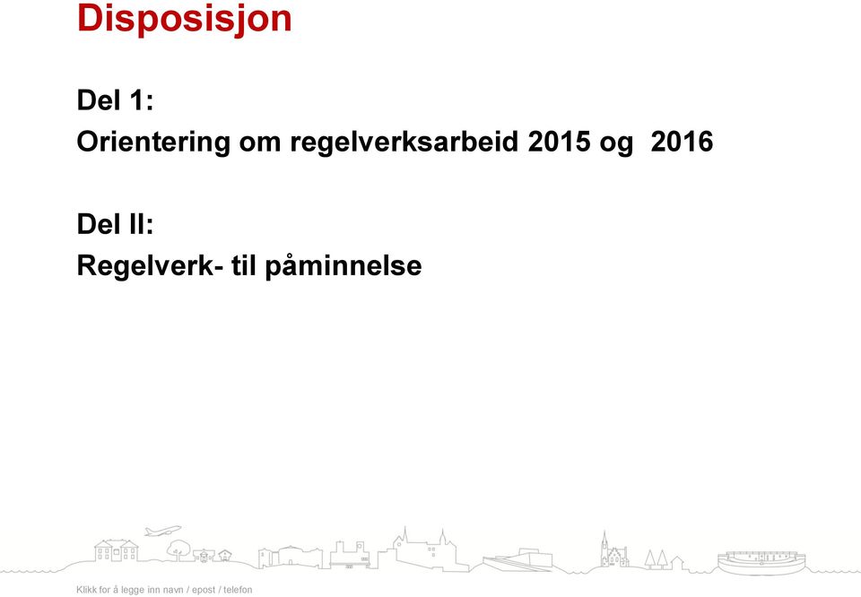 regelverksarbeid 2015 og