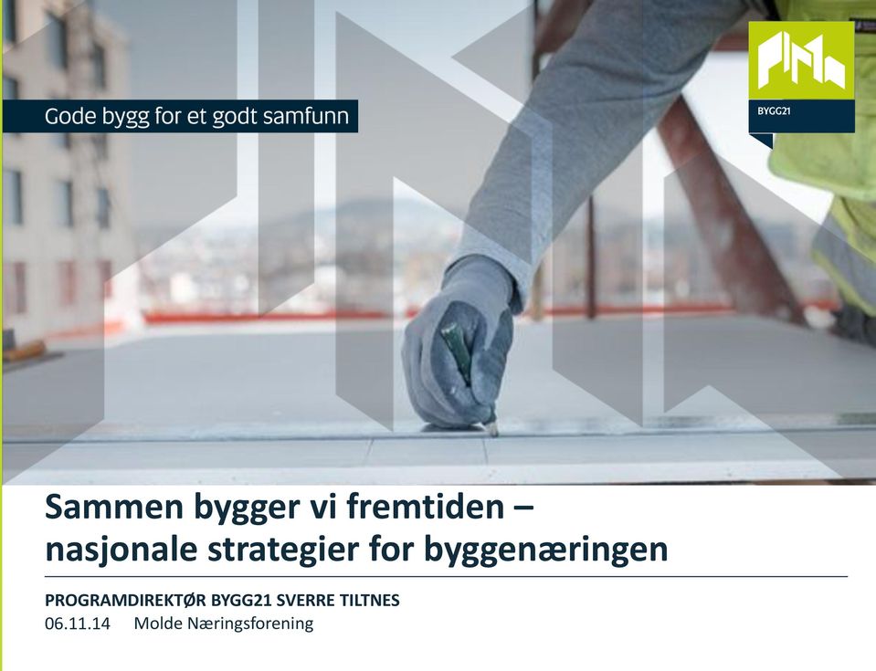 byggenæringen PROGRAMDIREKTØR