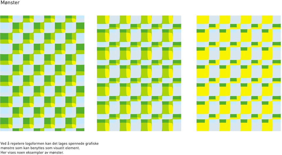 mønstre som kan benyttes som visuelt