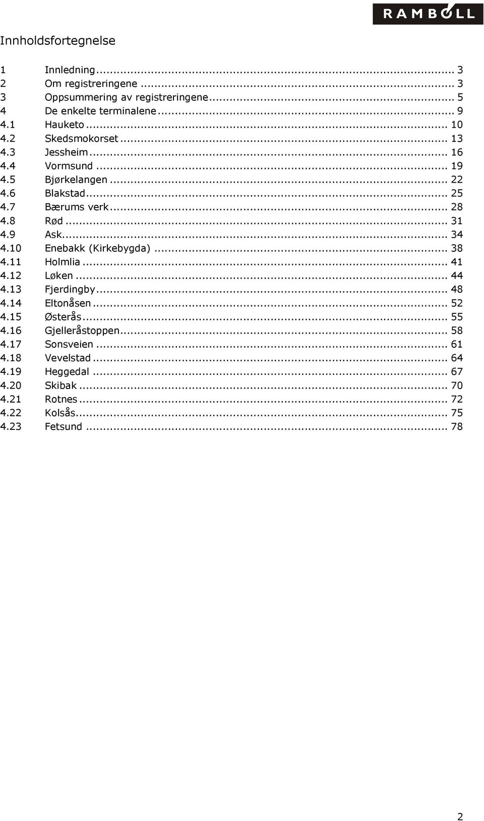 9 Ask... 34 4.10 Enebakk (Kirkebygda)... 38 4.11 Holmlia... 41 4.12 Løken... 44 4.13 Fjerdingby... 48 4.14 Eltonåsen... 52 4.15 Østerås... 55 4.