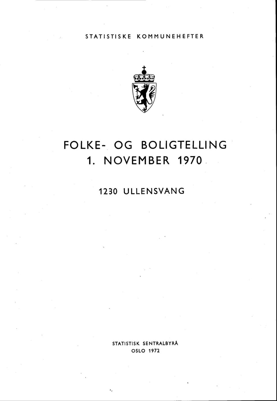 NOVEMBER 70 0 ULLENSVANG