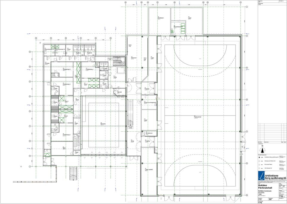 m² D-2 8 x 21 031 Toalett 5,3 m² 0 Badstu 7,5 m² 043 Badstu 7,5 m² 041 Toalett 5,3 m² B B 062 Helse 6,1 m² 020 Omkledning 2 23,2 m² 030 Omkledning 3 24,8 m² 032 Dusj 3 15,1 m² 042 Dusj 4 15,2 m² 040