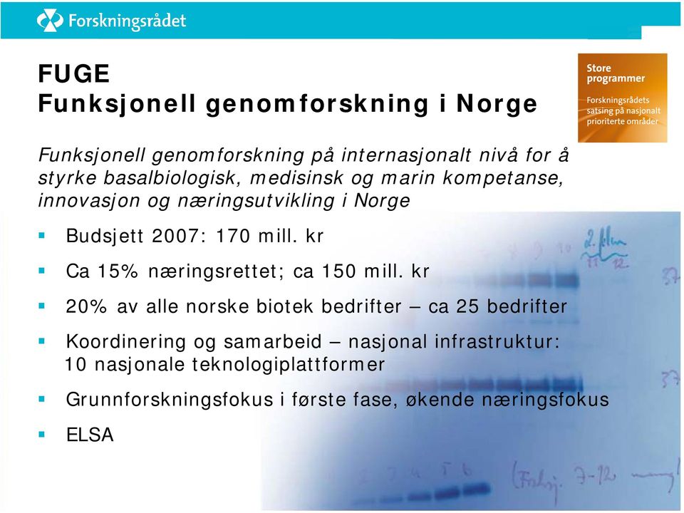 kr Ca 15% næringsrettet; ca 150 mill.