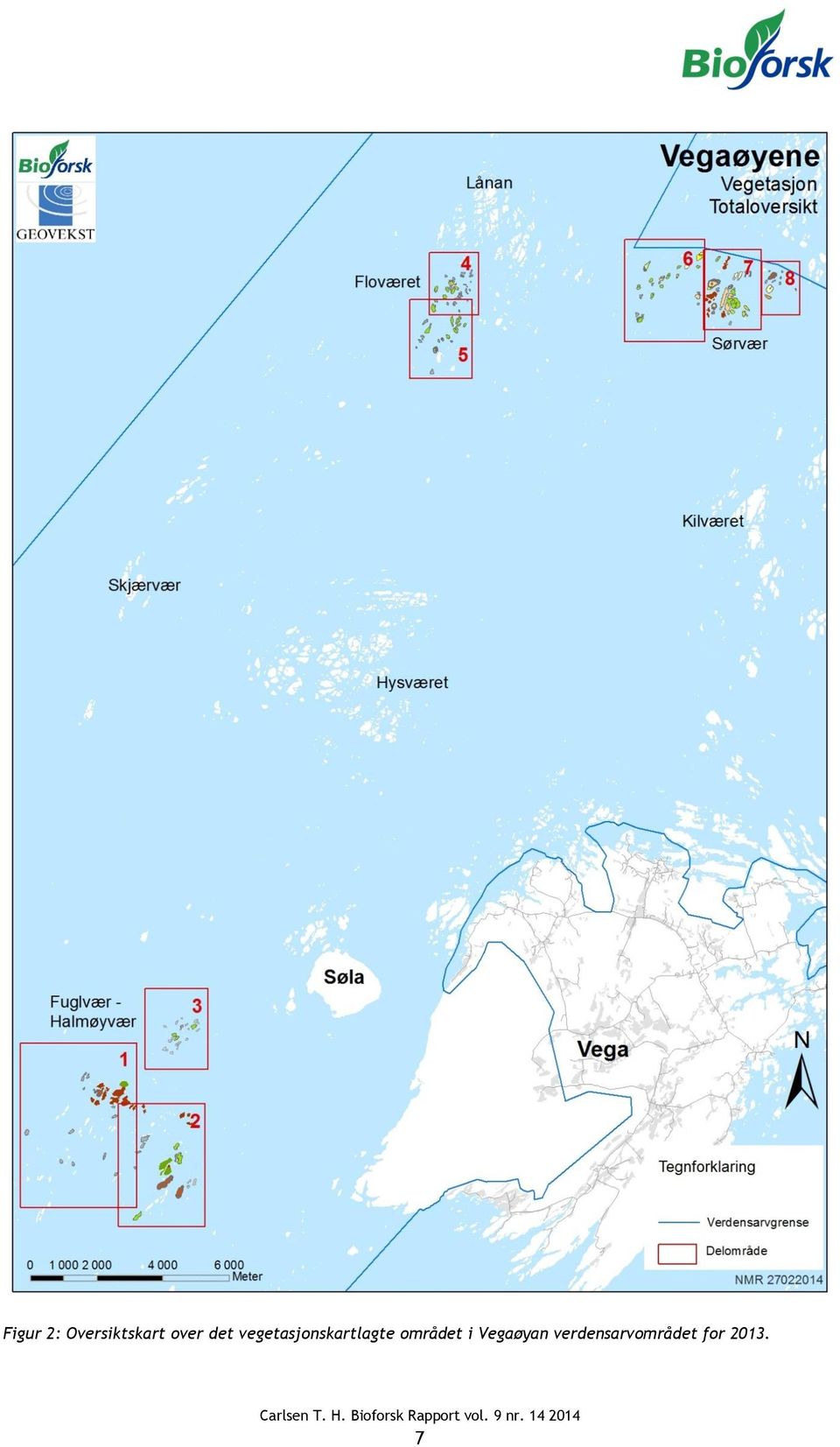 vegetasjonskartlagte