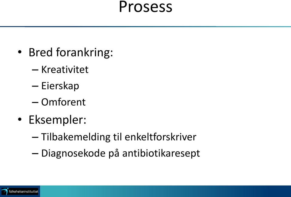 Eksempler: Tilbakemelding til