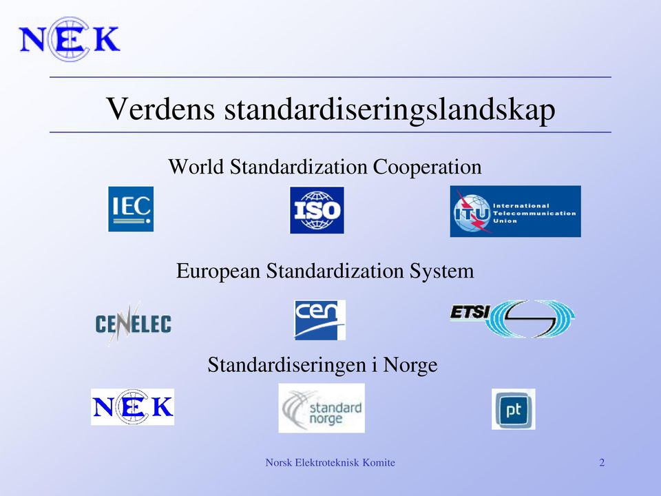 Standardization System