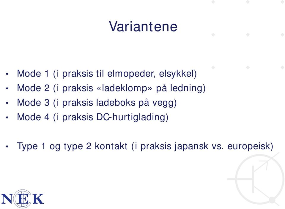 praksis ladeboks på vegg) Mode 4 (i praksis