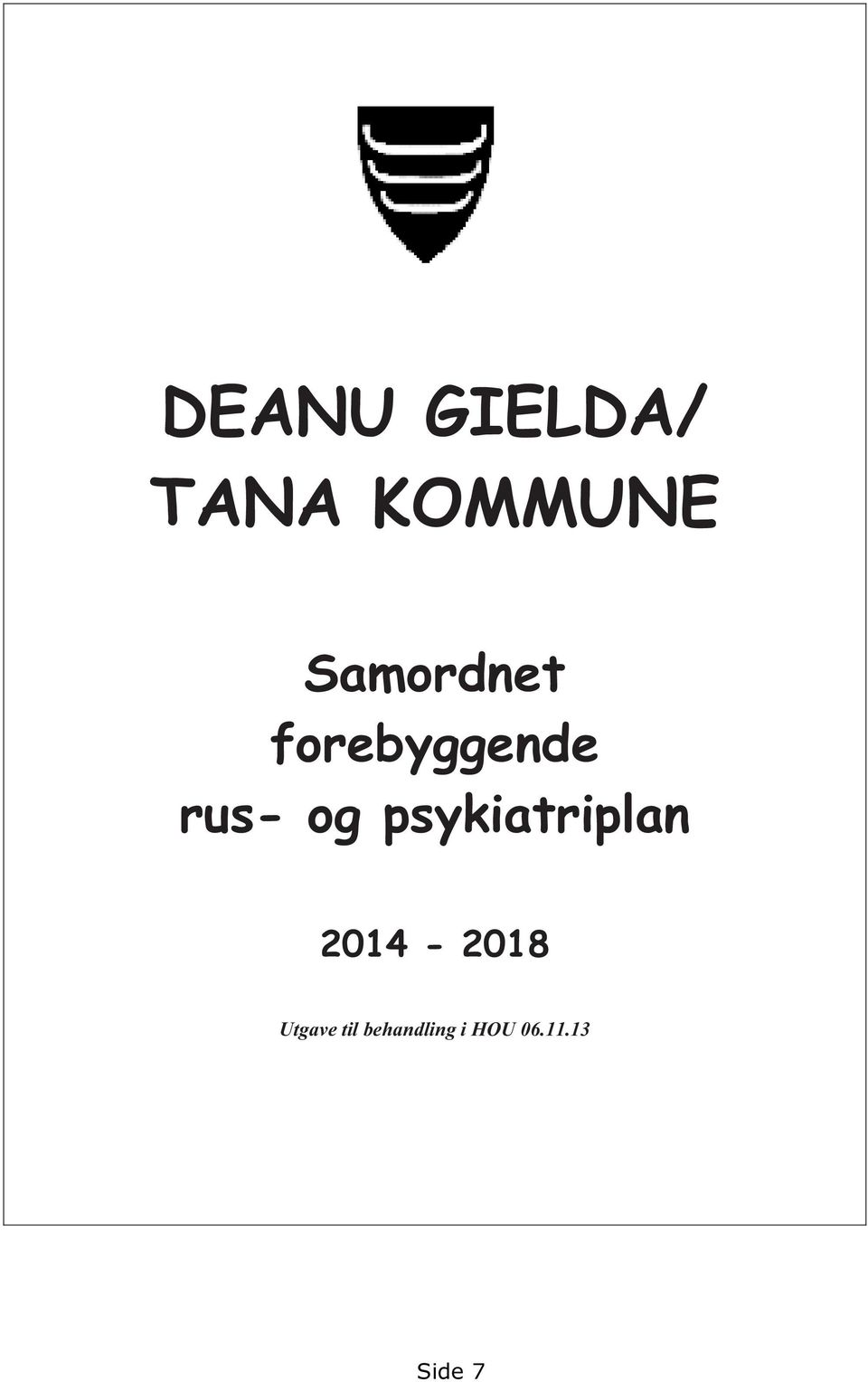 og psykiatriplan 2014-2018