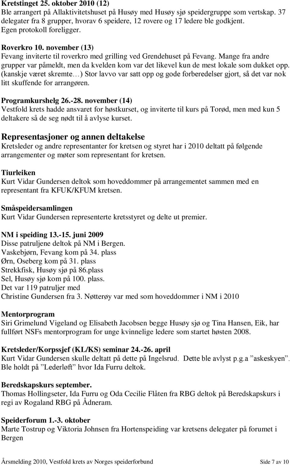 november (13) Fevang inviterte til roverkro med grilling ved Grendehuset på Fevang. Mange fra andre grupper var påmeldt, men da kvelden kom var det likevel kun de mest lokale som dukket opp.