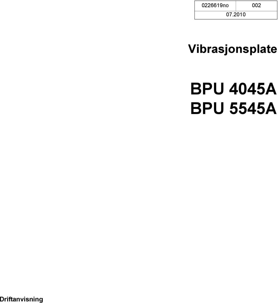 Vibrasjonsplate