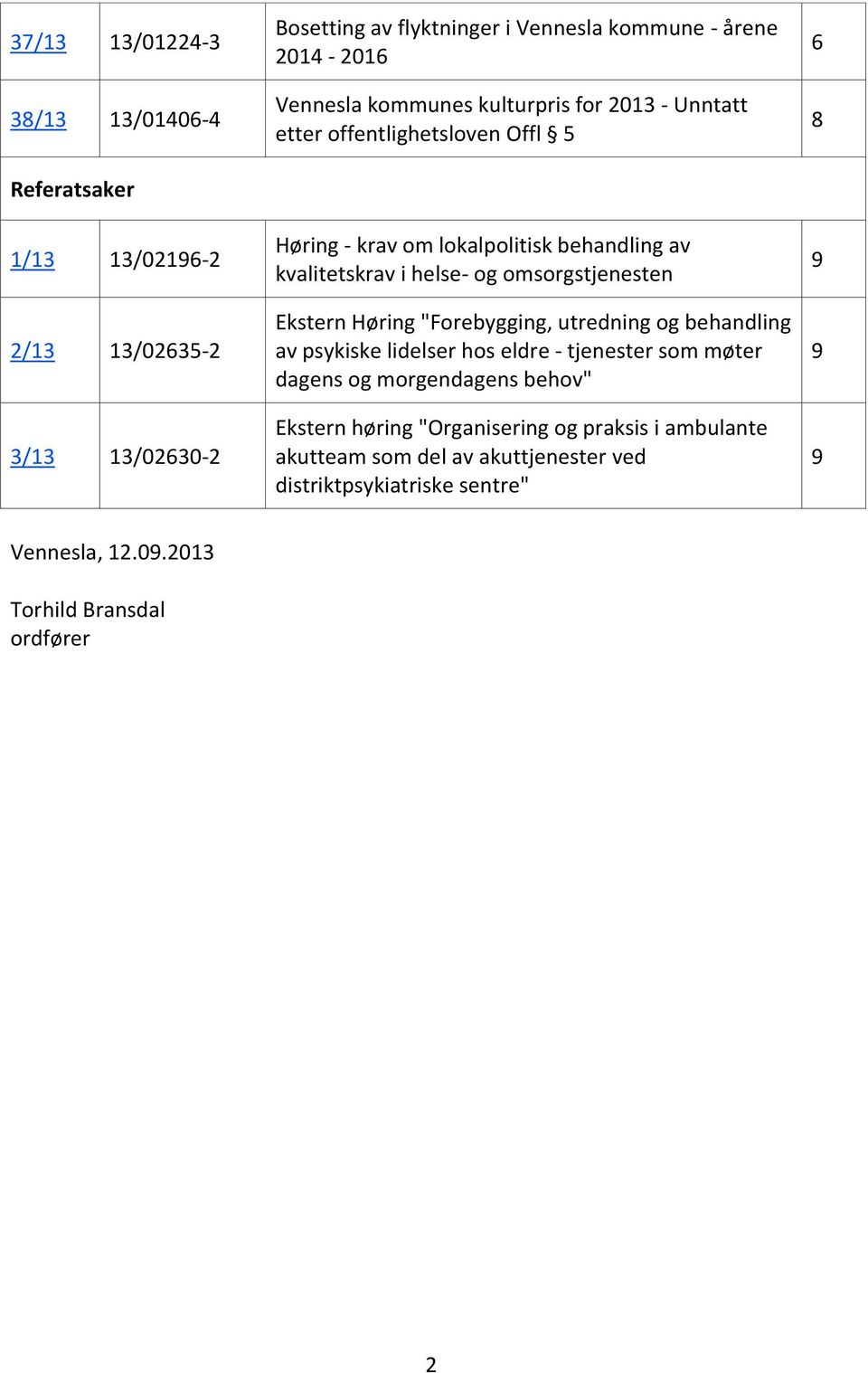 omsorgstjenesten Ekstern Høring "Forebygging, utredning og behandling av psykiske lidelser hos eldre - tjenester som møter dagens og morgendagens behov"