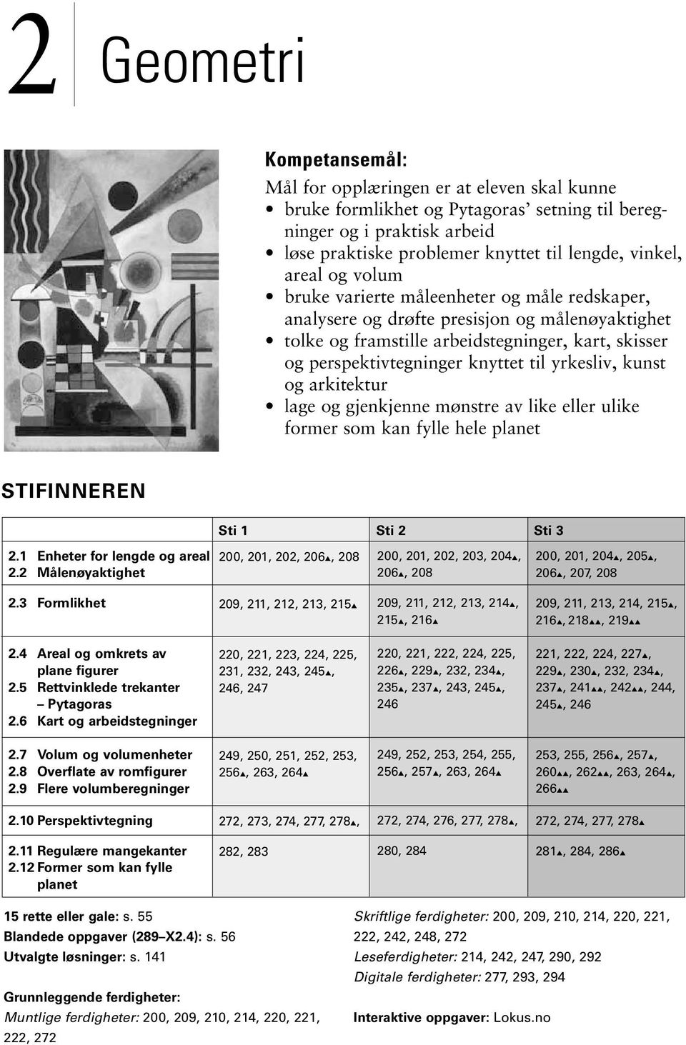 rkitektur lge og gjenkjenne mønstre v like eller ulike former som kn fylle hele plnet STIFINNEREN Sti 1 Sti 2 Sti 3 2.1 Enheter for lengde og rel 2.