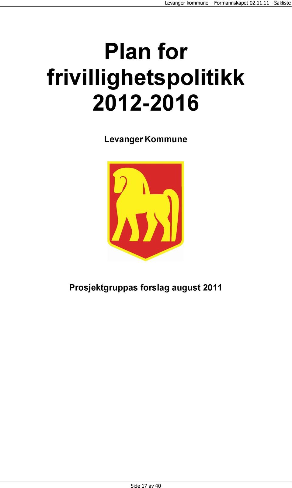 2012-2016 Levanger Kommune