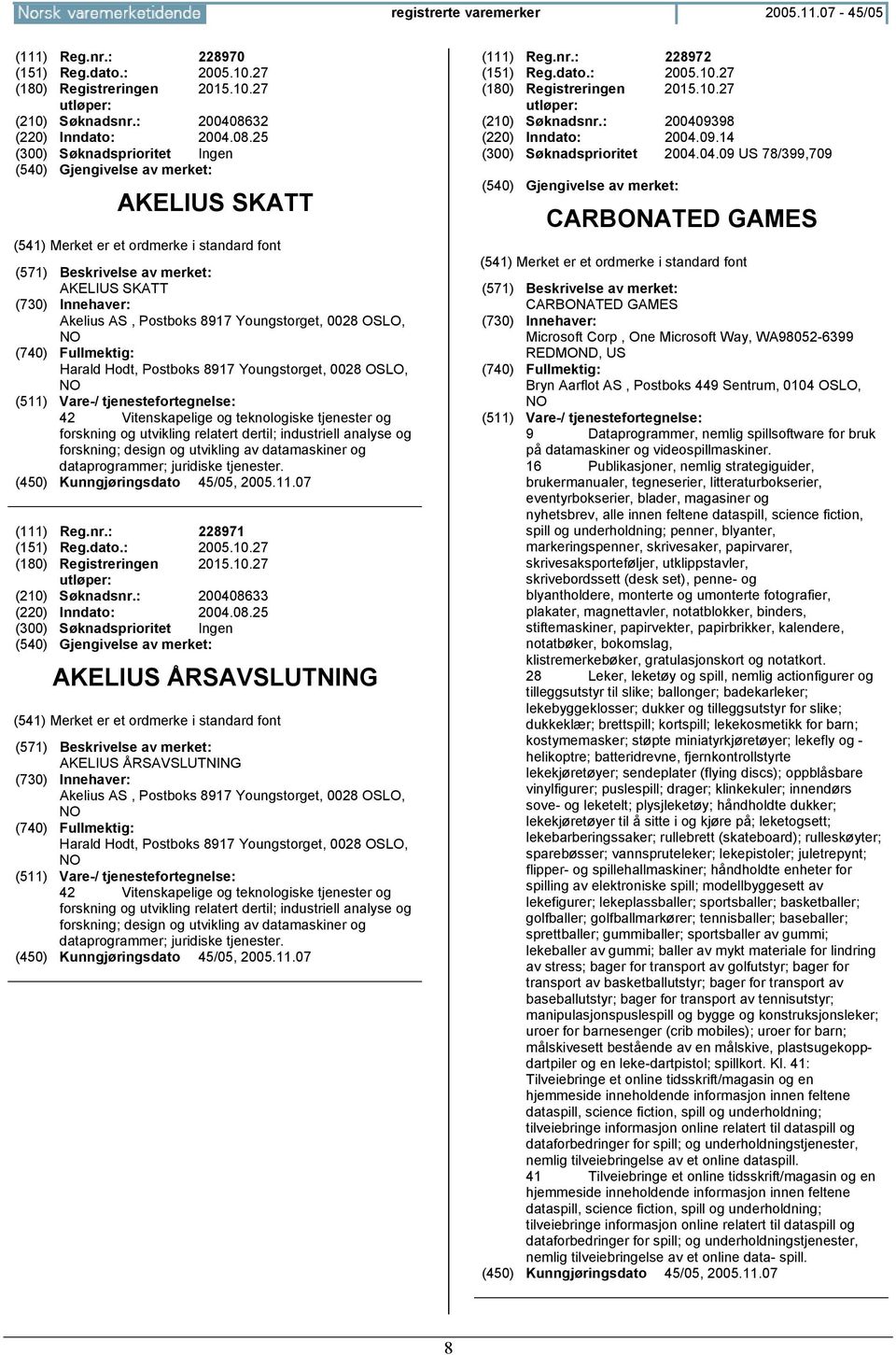 25 AKELIUS SKATT AKELIUS SKATT Akelius AS, Postboks 8917 Youngstorget, 0028 OSLO, Harald Hodt, Postboks 8917 Youngstorget, 0028 OSLO, 42 Vitenskapelige og teknologiske tjenester og forskning og