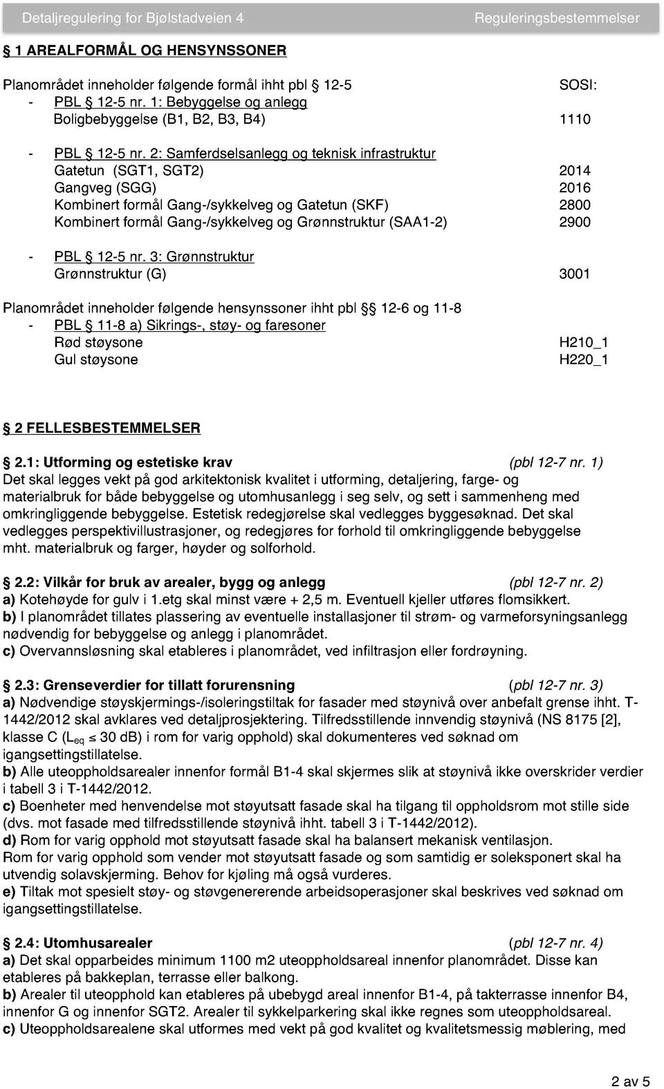 Grønnstruktur (SAA 1-2 ) 2900 - PBL 12-5 nr.