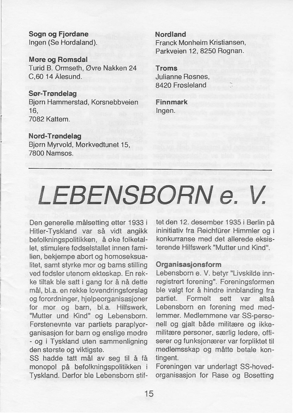 LEBENSBORN e. V.