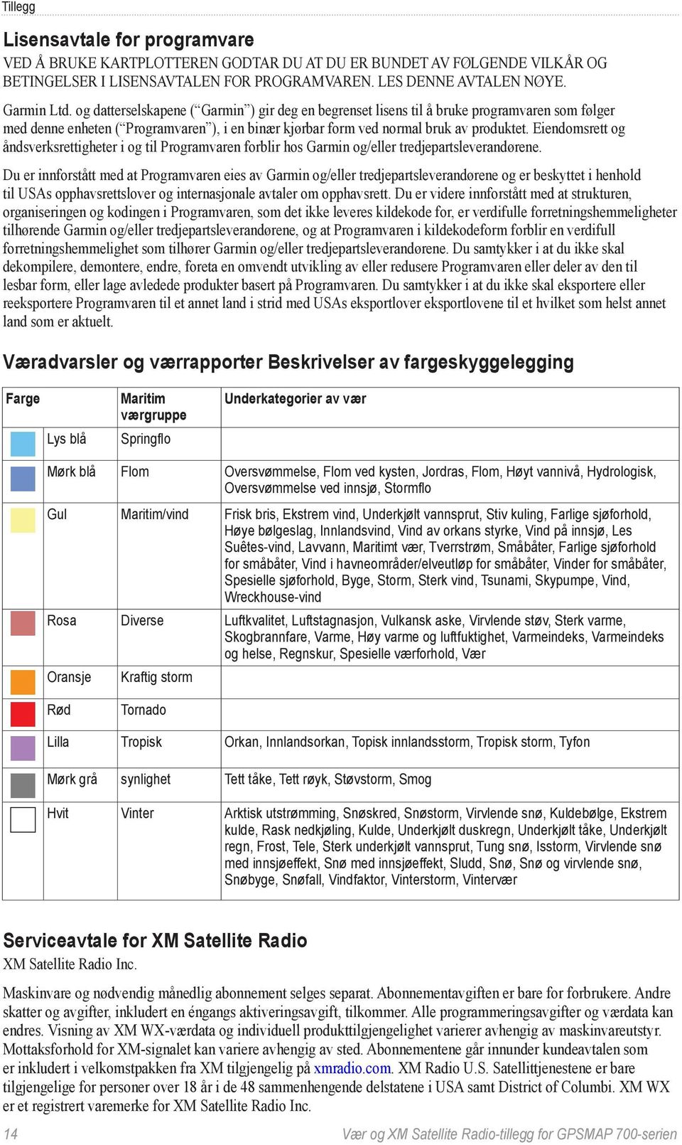 Eiendomsrett og åndsverksrettigheter i og til Programvaren forblir hos Garmin og/eller tredjepartsleverandørene.