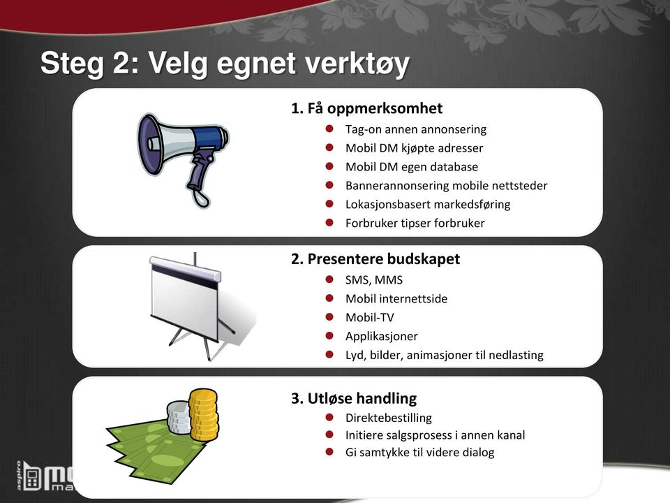 mobile nettsteder Lokasjonsbasert markedsføring Forbruker tipser forbruker 2.