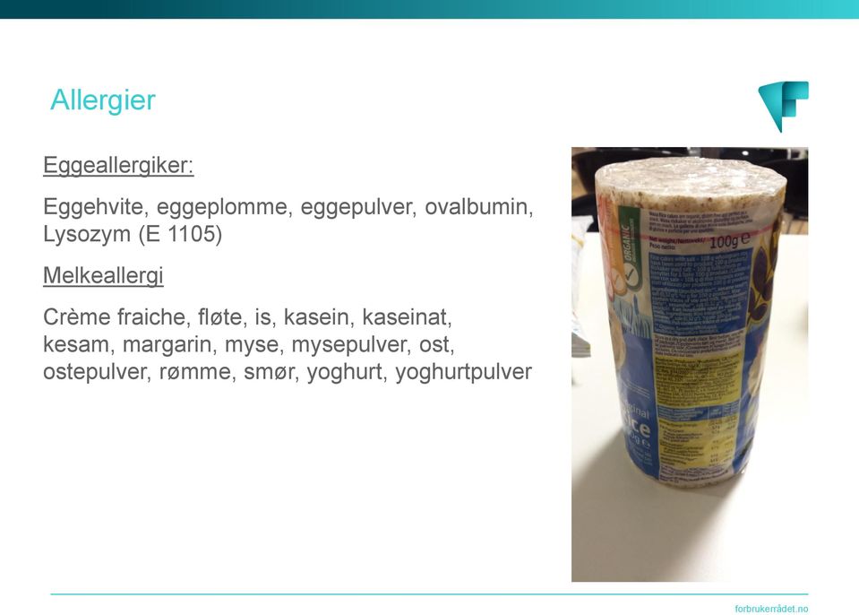 fraiche, fløte, is, kasein, kaseinat, kesam, margarin,