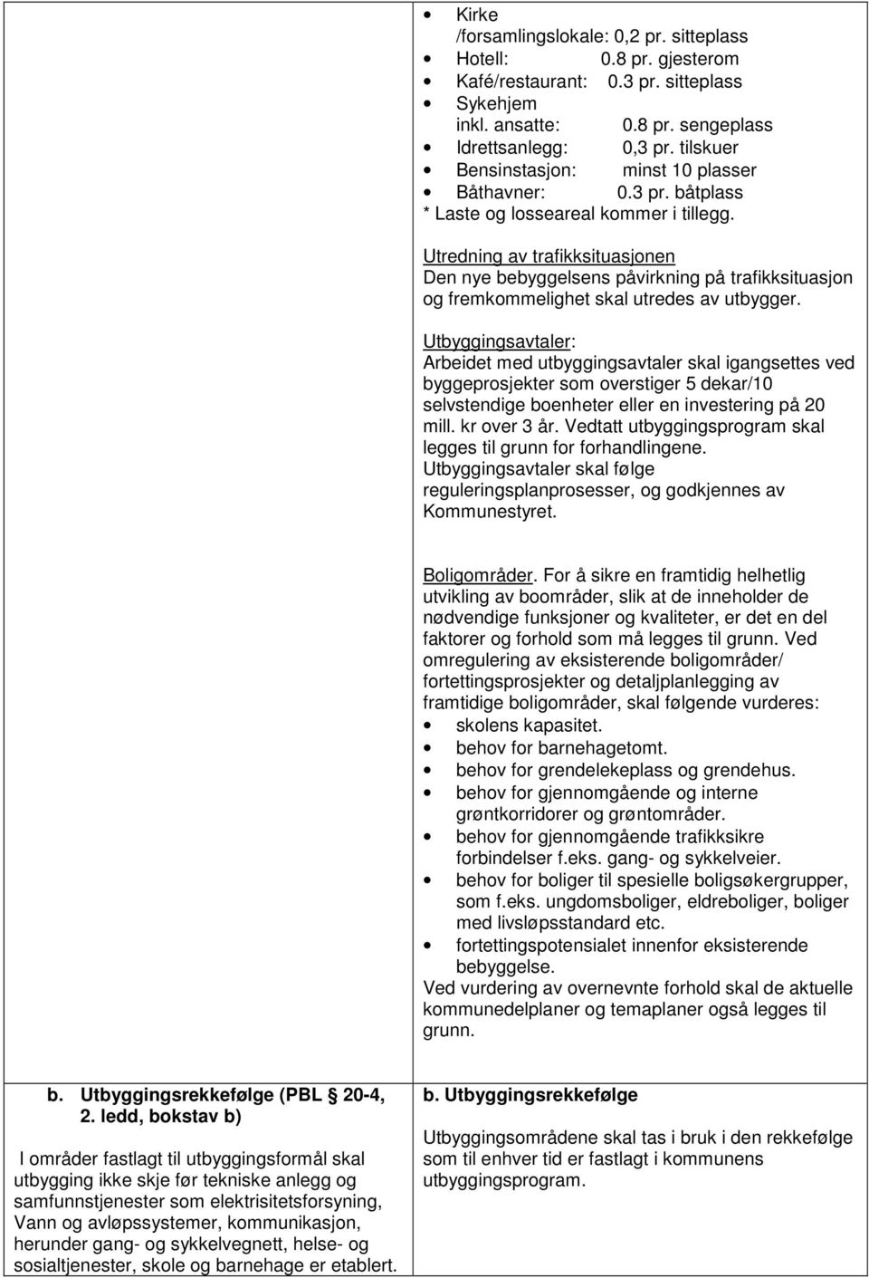 Utredning av trafikksituasjonen Den nye bebyggelsens påvirkning på trafikksituasjon og fremkommelighet skal utredes av utbygger.