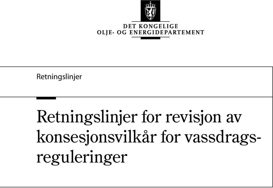 konsesjonsvilkår for