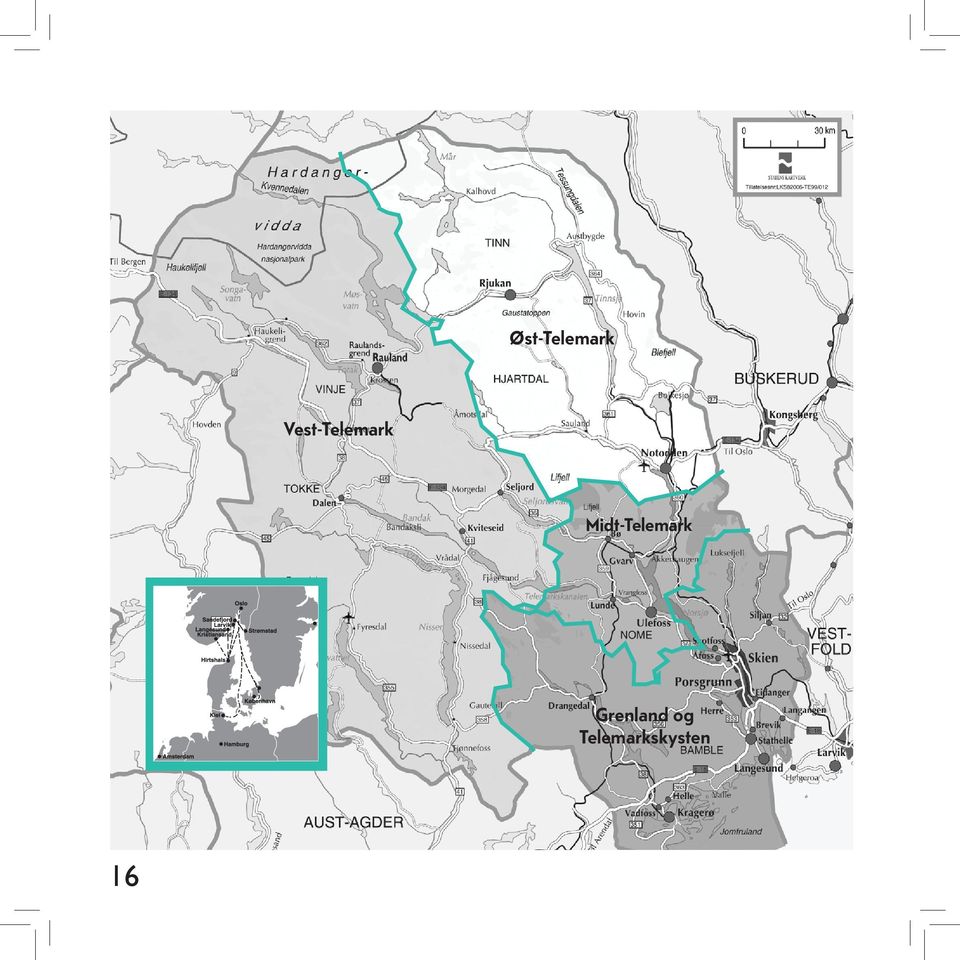 - Skien 134 km Rauland - Rjukan 47 km Kristiansand - Skien 186 km Rjukan -