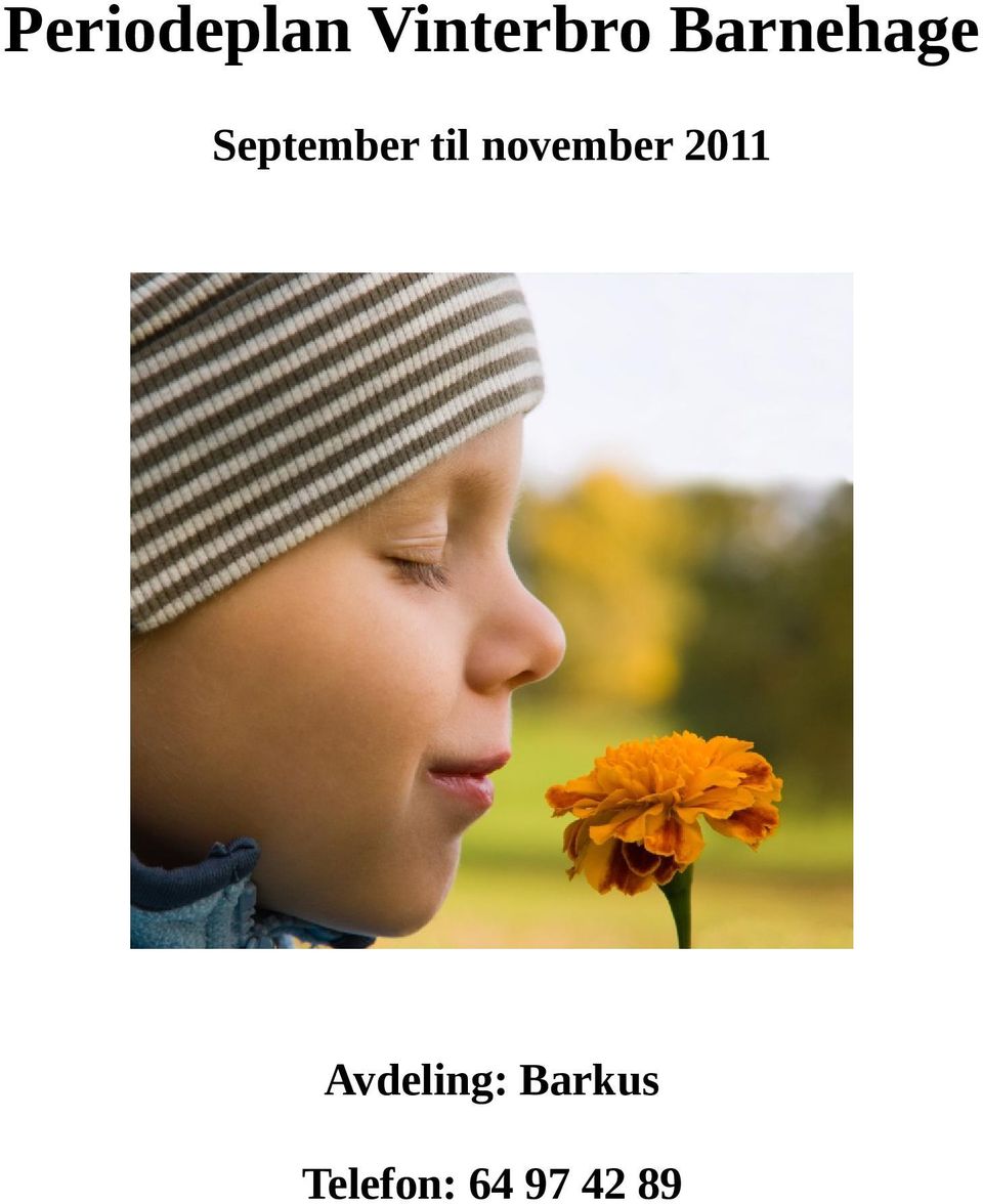 november 2011 Avdeling: