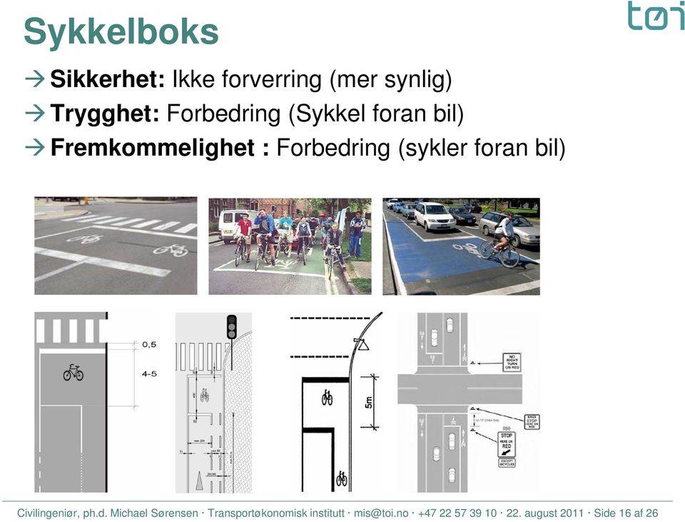 (sykler foran bil) Civilingeniør, ph.d.