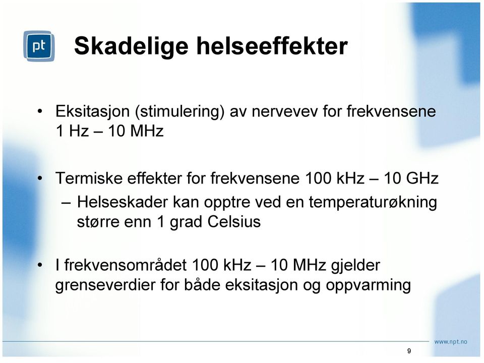 Helseskader kan opptre ved en temperaturøkning større enn 1 grad Celsius I