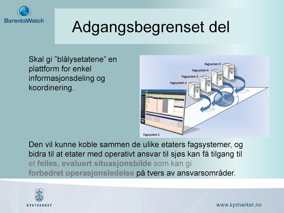 Den vil kunne koble sammen de ulike etaters fagsystemer, og bidra til at etater med