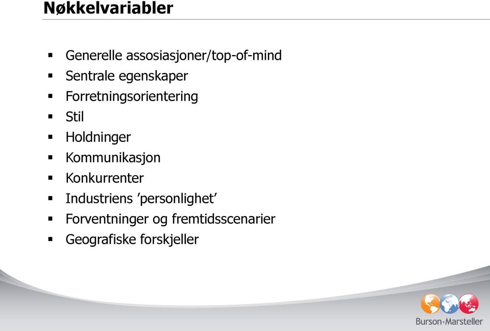 Holdninger Kommunikasjon Konkurrenter Industriens