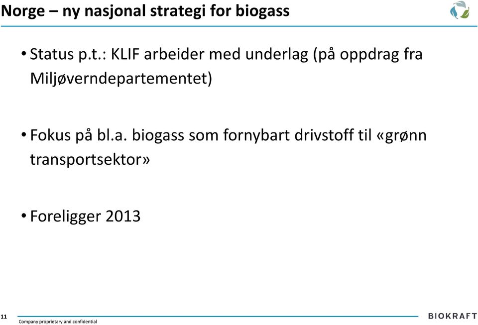 underlag (på oppdrag fra Miljøverndepartementet)