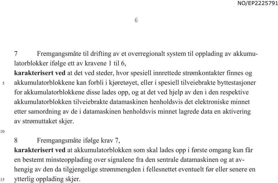 respektive akkumulatorblokken tilveiebrakte datamaskinen henholdsvis det elektroniske minnet etter samordning av de i datamaskinen henholdsvis minnet lagrede data en aktivering av strømuttaket skjer.