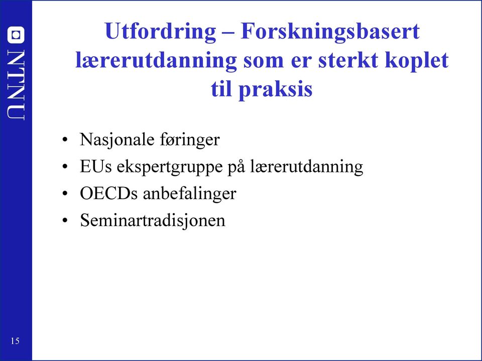 føringer EUs ekspertgruppe på