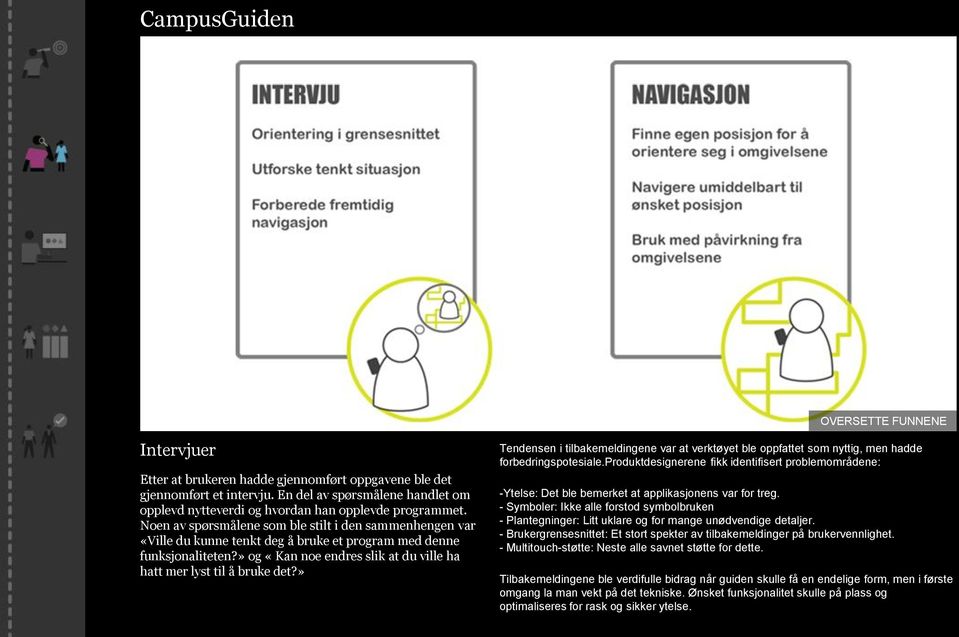 » Tendensen i tilbakemeldingene var at verktøyet ble oppfattet som nyttig, men hadde forbedringspotesiale.