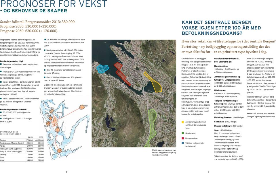 Befolkningsveksten skyldes høy naturlig tilvekst (fødselsoverskudd), sentralisering (tilflytting fra distrikter inn mot byområder) og innvandring. Befolkningsveksten vil gi: n Flere enn 10.