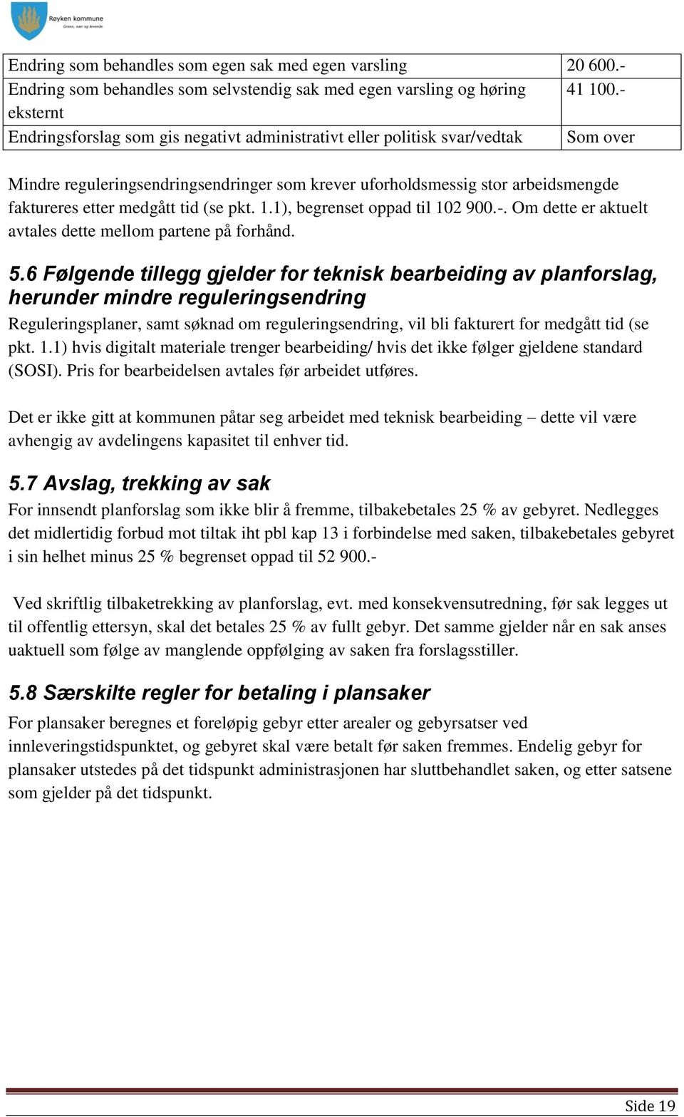 medgått tid (se pkt. 1.1), begrenset oppad til 102 900.-. Om dette er aktuelt avtales dette mellom partene på forhånd. 5.