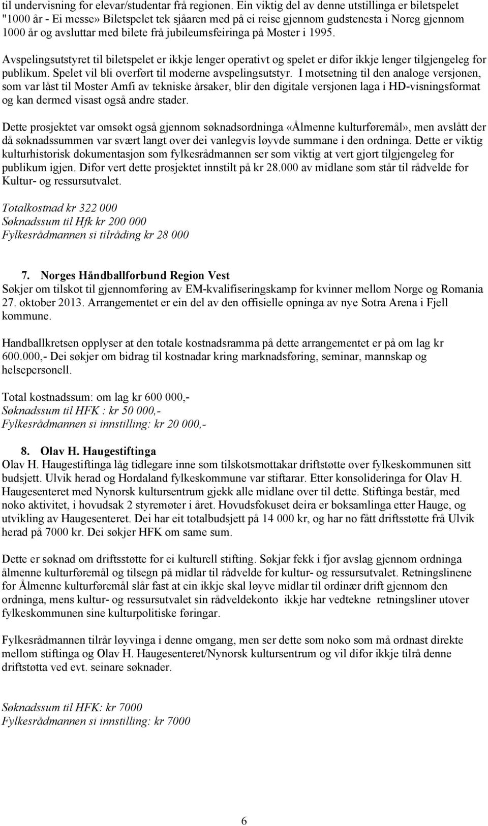 jubileumsfeiringa på Moster i 1995. Avspelingsutstyret til biletspelet er ikkje lenger operativt og spelet er difor ikkje lenger tilgjengeleg for publikum.