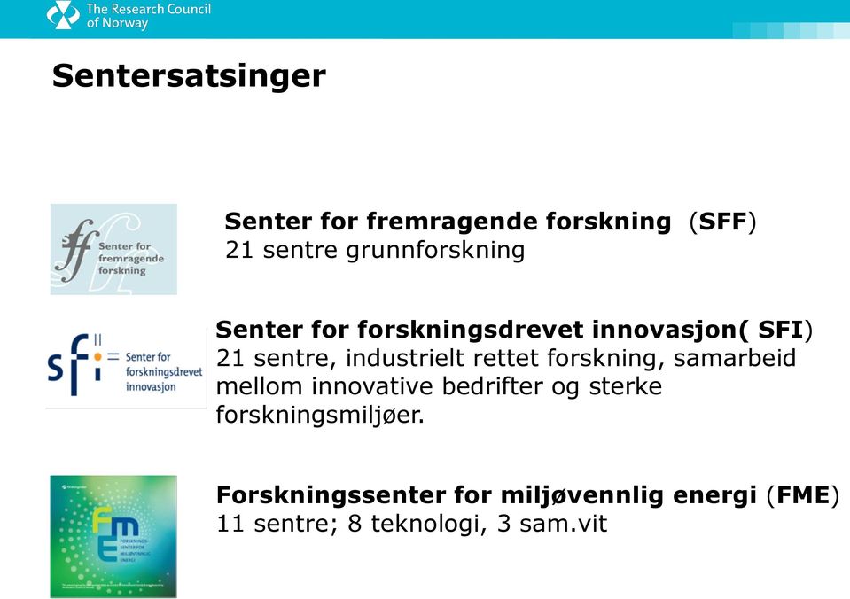 industrielt rettet forskning, samarbeid mellom innovative bedrifter og sterke